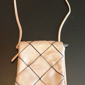 Worthington Woven Crossbody Bag - Soft Pink